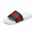 2021 New Arrivals Ladies Striped Design PVC Flat Slippers for Women